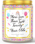 40th Birthday Candles Gifts for Women- 9 oz Happy Birthday Candle with Vanilla Birthday Cake Scent, Gifts for Women & Men, Friendship Ideas