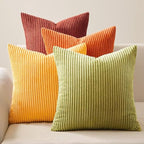 Topfinel Fall 20x20 Set of 4 Couch Decorative Pillow Covers, Modern Burnt - Image 2