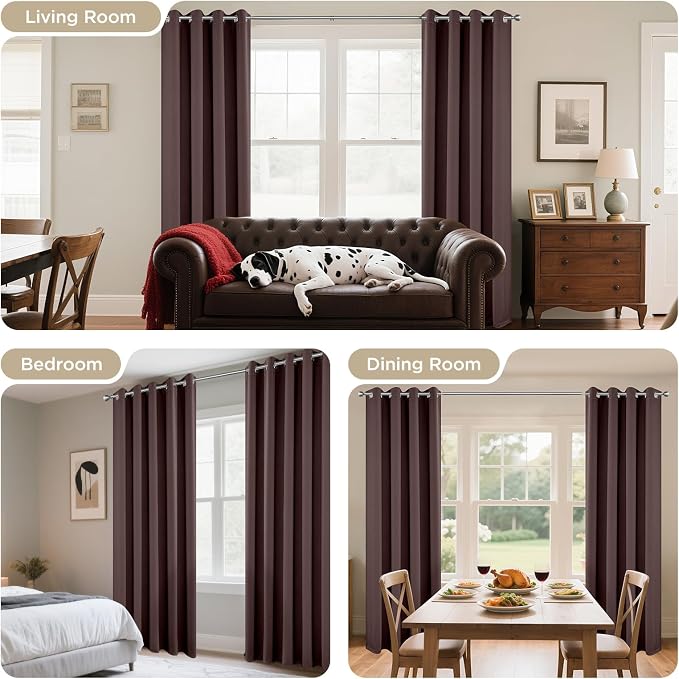 Joydeco Blackout Curtains 84 Inch Length 2 Panels Set, Thermal Insulated Long - Image 6