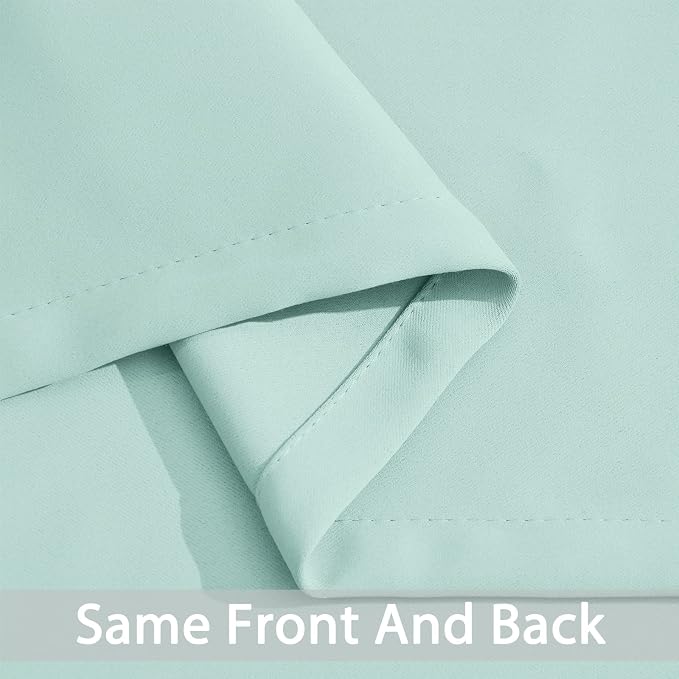 Yakamok Room Darkening Curtains 42x63 inch Length Aqua-Living Room | 2 panels - Image 5