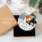 Custom Dog Memorial Gifts, Personalized Pet Memorial Ornament, Ceramic Christmas Ornaments 2025, Sympathy Keepsake Gift for Loss of Loved One, Dog Lover Gifts