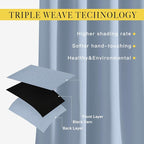NICETOWN Blackout Curtains & Drapes 84 inch Long - Image 4