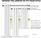 MIULEE Blackout Curtains for Bedroom 2 Panels 40 x 72 Inch Long Silver Grey | - Image 7