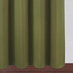 Blackout Curtains 52 x 45 inch/Olive Green Curtains Set of 2 Panels/Thermal - Image 9