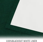 Yakamok Dark Green Linen Textured Curtains 84 Inches Long - Image 3