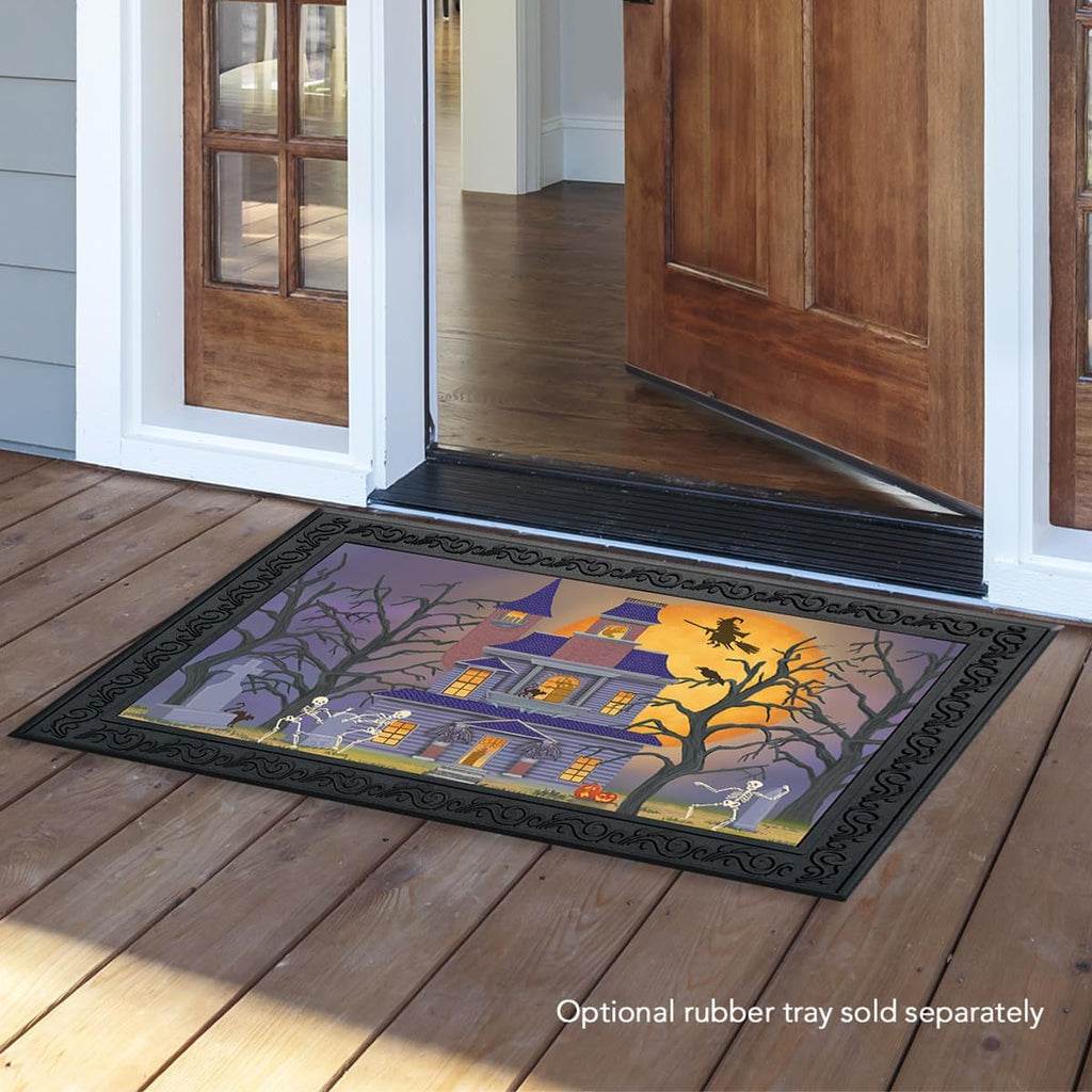 Briarwood Lane Haunted House Party Halloween Doormat