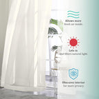 Ivory Sheer Curtains 90 Inches Long 2 Panels - Image 7