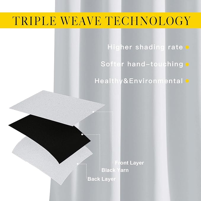 NICETOWN Room Darkening Curtains Extra Long 102 Inches - Image 2