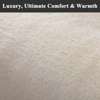 SHACOS 5x7 Ultra Soft Faux Rabbit Fur Area Rug, Non Slip Machine Washable - Image 7