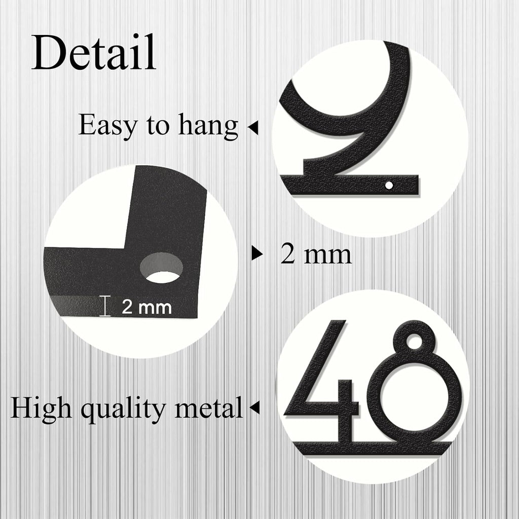 Personalized Metal House Number Sign for Outside Modern, Custom Large Outdoor Street Number Sign Address Number Plaque, Wall Art Decor Unique Handmade Housewarming Gift New Home Gift