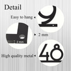 Personalized Metal House Number Sign for Outside Modern, Custom Large Outdoor Street Number Sign Address Number Plaque, Wall Art Decor Unique Handmade Housewarming Gift New Home Gift