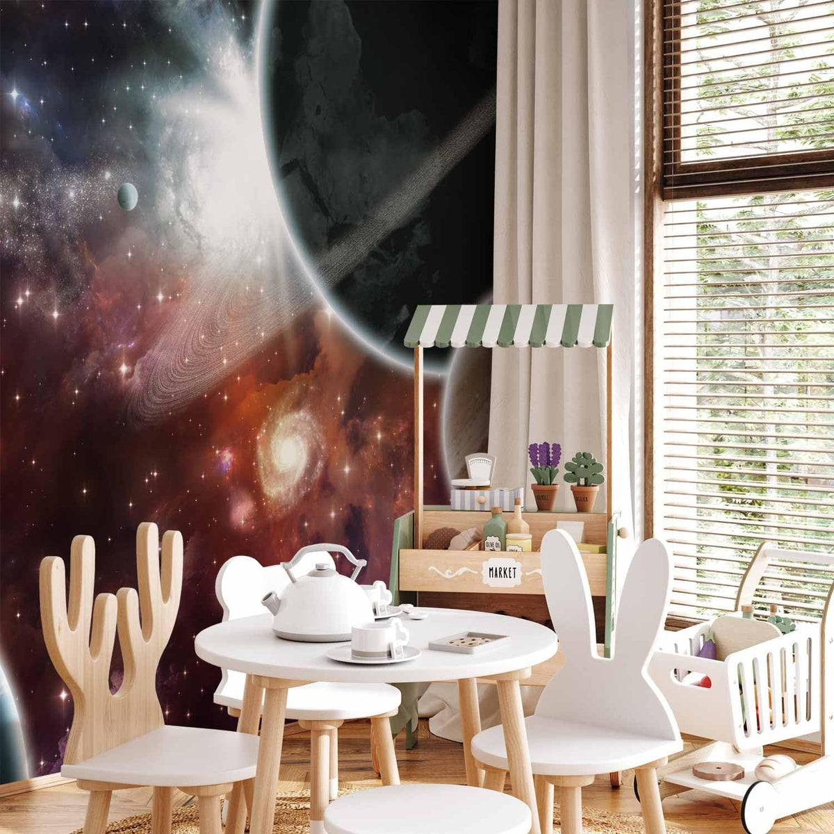 artgeist Premium Wall Mural Cosmos Galaxy 177x124 in - XXL Non-Woven Wallpaper Fleece Wall Decor Photo Print Picture Image Design Home 10110905-32