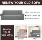 U-NICE HOME Loveseat Cover Stretch Couch Cover Sofa Slipcover, 1-Piece Sofa - Image 5