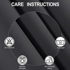 Blackout Curtains 66 x 95 inch/Dark Grey Curtains Set of 2 Panels/Thermal - Image 4