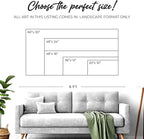 Tailored Canvases Gothic Family Wall Decor - Personalized Grunge Vintage Skeleton Room Decor for Home, Halloween Lovers, Men & Women for Bedroom, Living Room - Custom Couple Name, White Print, 48"x24"