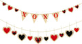 Valentine’s Day Party Decorations Felt XOXO Sign Triangle Pennant Banner Flag Buffalo Plaid Red Black Heart Burlap Garland with Wood Beaded for Wedding Birthday Valentine’s Day Party Supplies