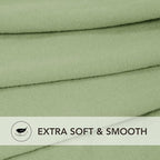 PureFit Stretch Oversized Couch Covers Fleece Sofa Slipcovers Sage Green | - Image 5