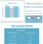 Aqua and Beige Ombre Blackout Curtains - Image 9