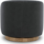 CHITA Swivel Accent Chair, FSC Certified Upholstered Velvet Barrel Chair for Living Room Set of 2, Fully Assembled, Grey