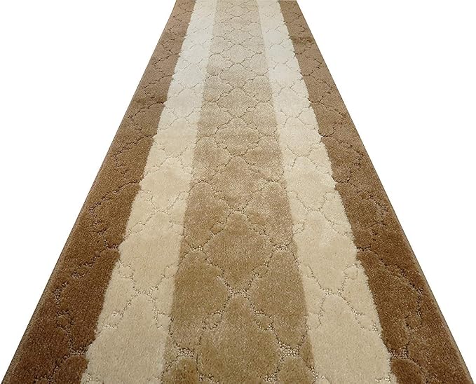 33 Ft Extra Long Beige Kitchen Hallway Runner Rug, Non-Slip Washable 26" X 33' - Image 6