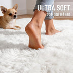 OLANLY 5x5 Area Rugs for Living Room Bedroom, Machine Washable Soft Fluffy - Image 4