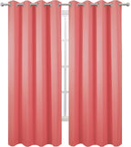 Blackout Curtains 52 x 84 inch/Coral Curtains Set of 2 Panels/Thermal Insulated - Image 2