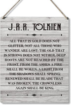 Qious Inspirational Signs Gift Farmhouse All That is Gold Does Not Glitter Not All Those Who Wander are Lost Wooden Hanging Sign Rustic Wall Art Home Office Living Room Decoration 10 x 8 Inches…