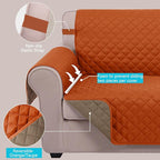 U-NICE HOME 4 Seater Sofa Cover 91''Large Couch Cover, Pet Friendly, Elastic - Image 4