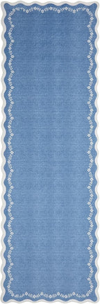 GarveeHome 2.5x10 Scalloped Washable Runner Rug Long Hallway Kitchen Rug | Soft - Image 4