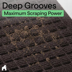 GORILLA GRIP® Ultra Absorbent Front Door Mat Outside Entrance 35x23, Traps Dirt - Image 5