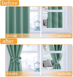 Blackout Curtains for Bedroom, Sage Green, 42 x 54 Inch, 2 Panels | Thermal - Image 4