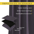 NICETOWN Bedroom Blackout Curtains and Drapes 54" L - Image 4