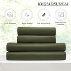 Dark Olive Pinch Pleated Curtains 72 Inches Long - Image 4