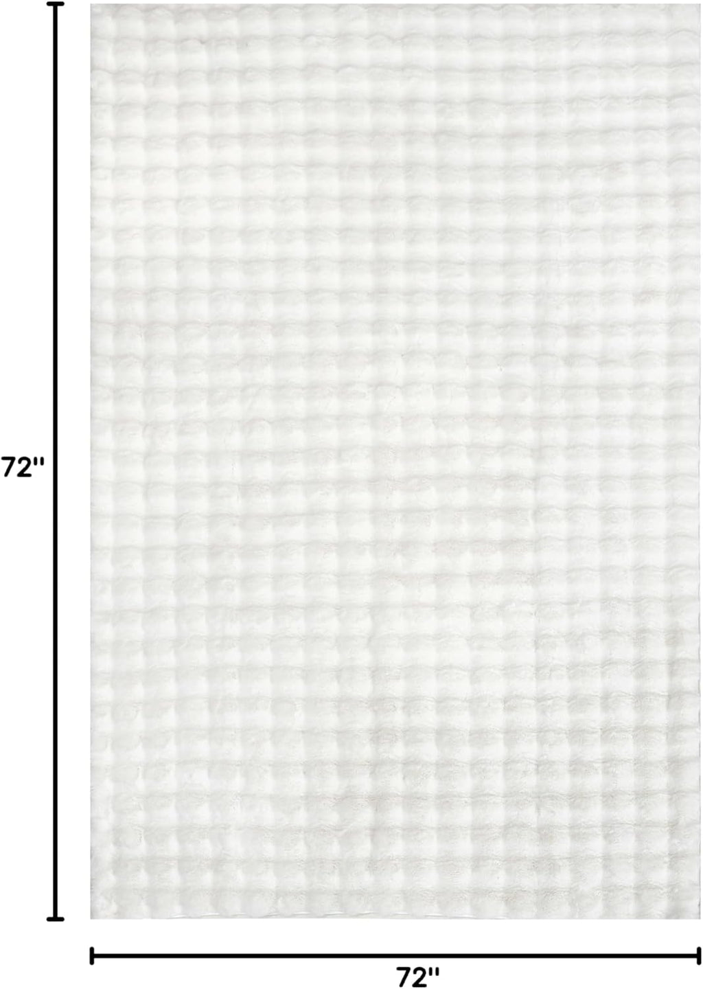 nuLOOM Jeni Checkered 6 Round Machine Washable Area Rug for Living Room Bedroom Dining Room Kitchen, Off White