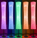 BLUEYE Floor Lamp,RGBCW 2700K-6500K,APP & Remote&Smart Voice Control, 2 X 60W Equivalent, No Hub Required,Compatible with Alexa Google Assistant, 60'' Standing Lamp for Bedroom, Similar Fabric
