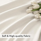 MIULEE Ivory Back Tab Blackout Curtains 52x72 Inches Long 2 Panels Set | Rod - Image 6