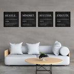 Motivational Wall Decor Canvas Framed Wall Art,Inspirational Office Quotes Canvas Home Decorations Wall Decor Artwork,Positive Quote Words Poster Wall Art for Company Living Room Bedroom 20”X20”X4