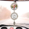 2025 Personalized Memorial Metal Alloy Car Hanging Ornament - Christmas, Birthday, for Loss of Loved One - Custom Photo in Loving Memory Keepsake Decoration