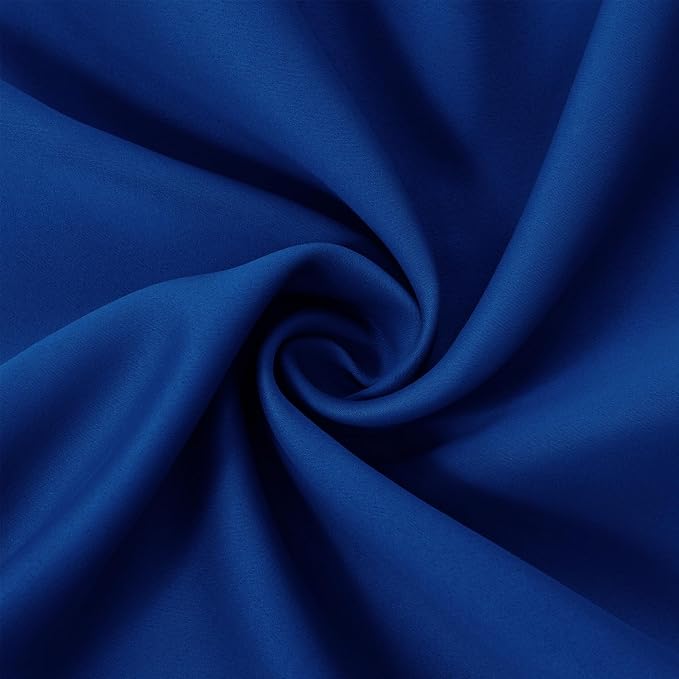 Blackout Curtains 52 x 72 inch/Royal Blue Curtains Set of 2 Panels/Thermal - Image 5