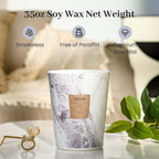 M&SENSE Summer Night Scented Candles for Home, 3-Wick Highly Scented Jar Candles, Extra Large Candle 35 Oz 150 Hours Long Lasting Burning, Relaxing Aromatherapy Candle for Stress Relief, Meditation