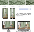 Simplebrand Ava Light Green Blackout Curtains - Image 8
