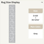 Soalmost Washable Hallway Runner Rug 3x18 Kitchen Entry Rugs Non-Slip, Foldable - Image 5