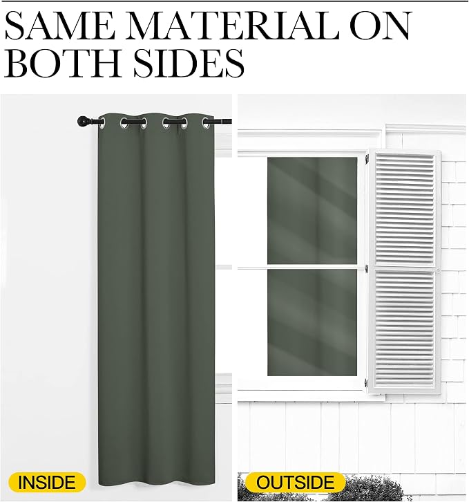 NICETOWN Thermal Curtains for Kids Room, Window Treatment Thermal Insulated - Image 6