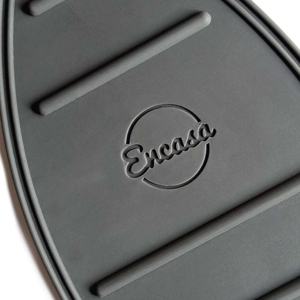 Encasa XO Silicon Mat for Hot Iron Rest - Heat Resistant, Anti - Slip, Thicker Pad for Protecting Your Table During Ironing, Non-Burning, Machine Washable, Durable - Grey