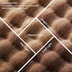 Coffee Rabbit Plush Rug 5'x8', Fluffy Shaggy Area Rug - Image 6