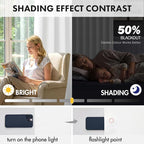 MIULEE 84 Inch Length Pure White Blackout Bedroom Curtains Set of 4 | Thermal - Image 4