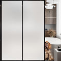 Window Privacy Film with Installation Tools, White Frosted, Static Cling, Anti UV, Heat Control, Ideal for Home Shower Office Glass Door (White Frosted, 45.2×314.9Inch)