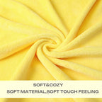 Yellow Fleece Plush Throw Blanket 60"x80"for Couch Sofa Fuzzy Cozy Flannel | - Image 4