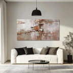 MLART99 Modern Colorful Artwork Abstract Wall Decor for Living Room 24"x48" Large Wall Art Minimalist Pictures Neutral Poster for Bedroom living room Kicten Decorative