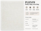 PLHXFR 8x10 Area Rugs Living Room: Fluffy Bedroom Rug Shag Carpet White | - Image 9